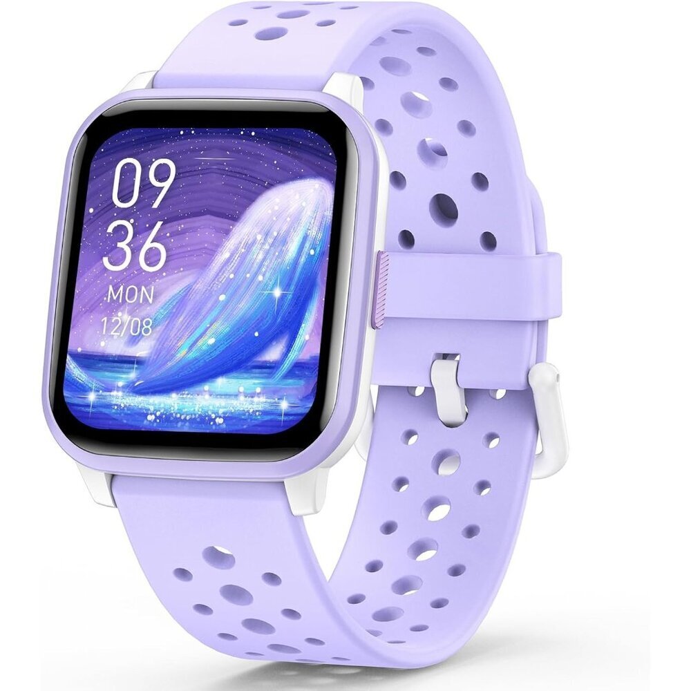 🆕 Kids Smart Watch Purple Multiple Sports Sleep Mode Pedometer Stylish Design